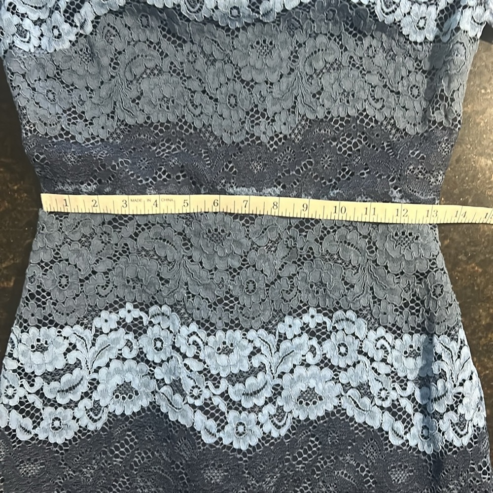 Sandro blue lace mini dress - Picture 12 of 13